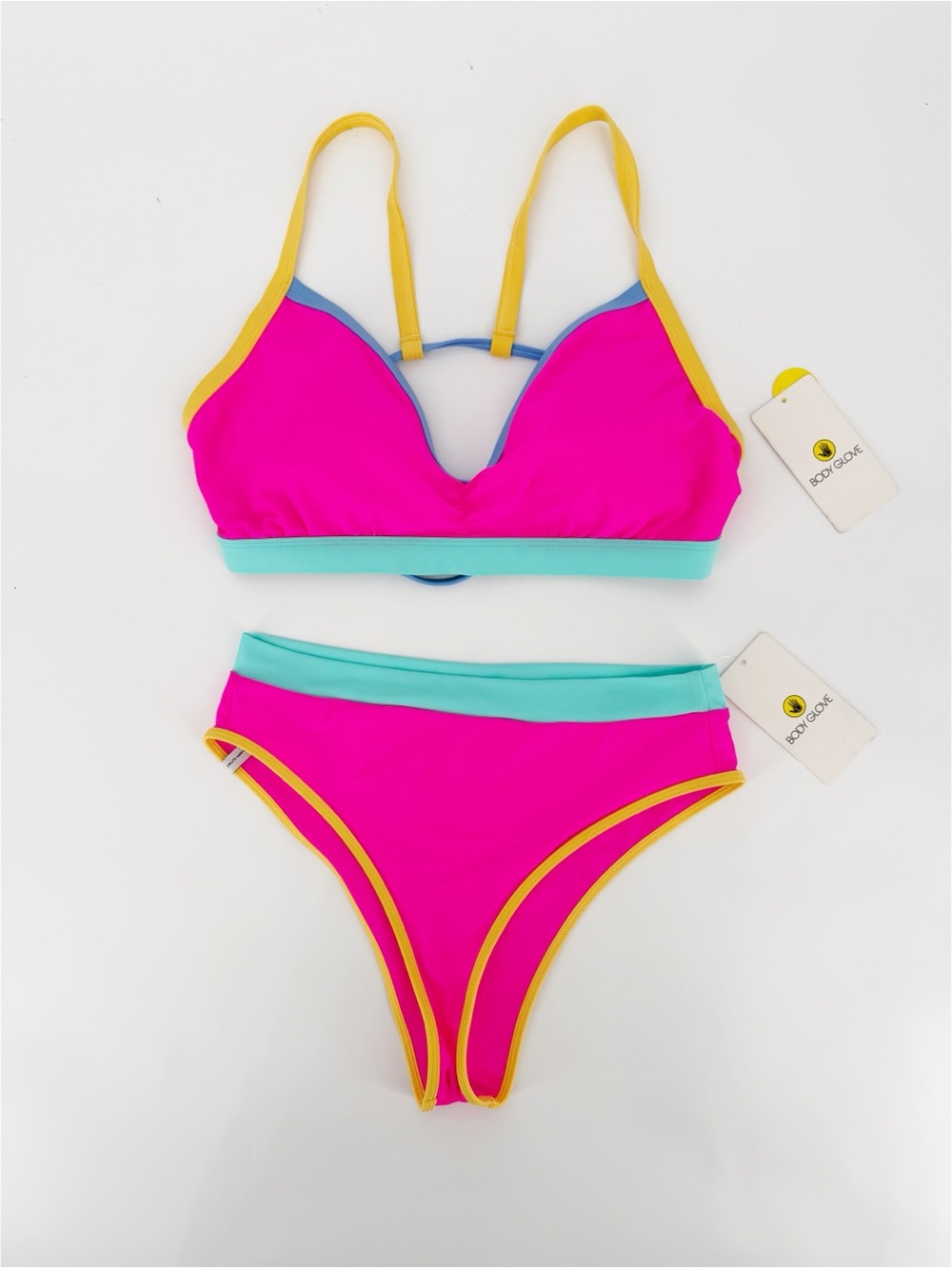 NWT Body Glove Bubblegum Pink Drew Bikini Top Marlee Bikini Bottoms